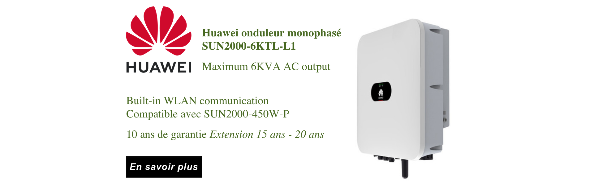 Onduleur Solaire Photovoltaique Huawei